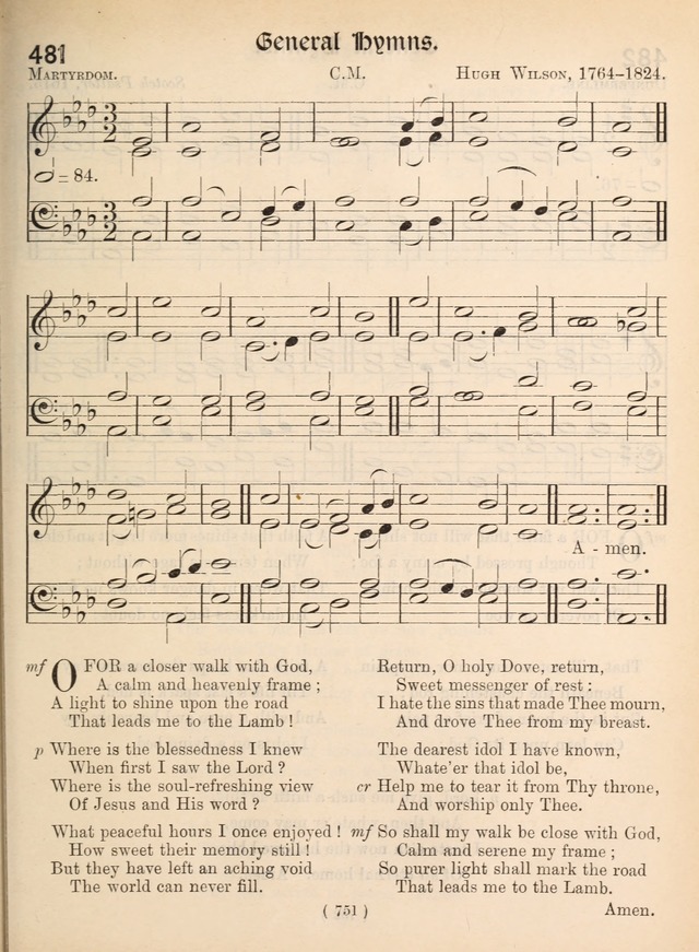 Church Hymns: with tunes (New ed.) page 751