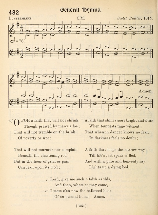 Church Hymns: with tunes (New ed.) page 752