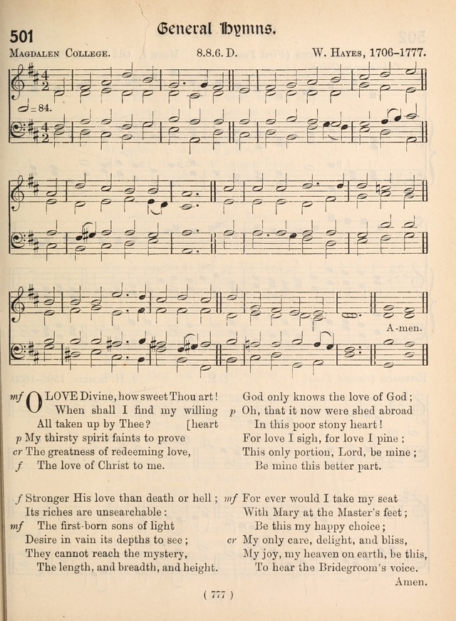 Church Hymns: with tunes (New ed.) page 777