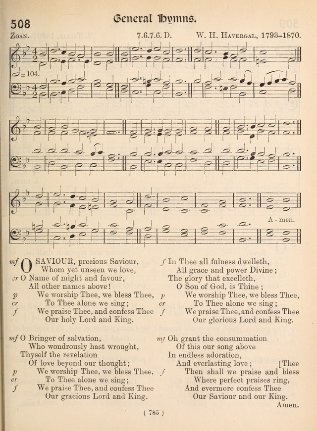 Church Hymns: with tunes (New ed.) page 785