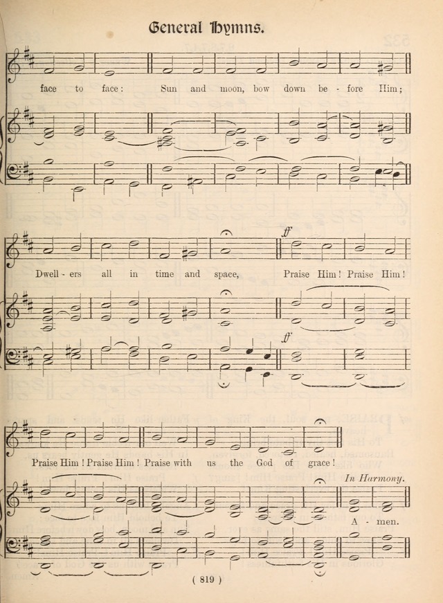 Church Hymns: with tunes (New ed.) page 819