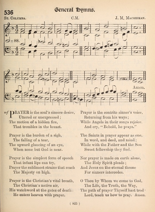 Church Hymns: with tunes (New ed.) page 825