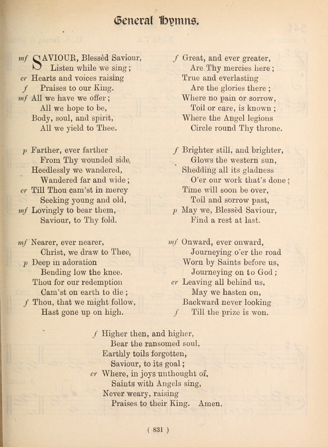 Church Hymns: with tunes (New ed.) page 831