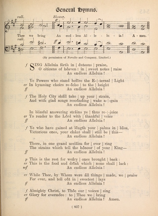 Church Hymns: with tunes (New ed.) page 837