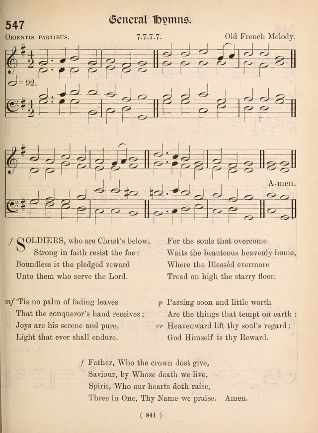 Church Hymns: with tunes (New ed.) page 841