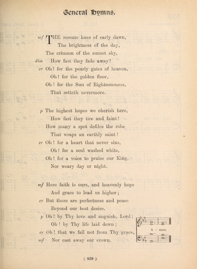 Church Hymns: with tunes (New ed.) page 859