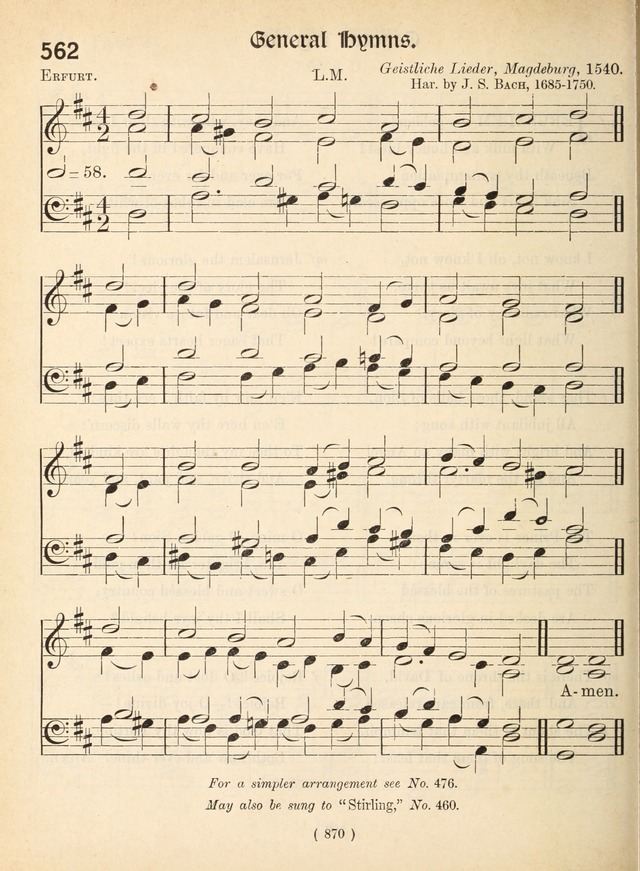 Church Hymns: with tunes (New ed.) page 870