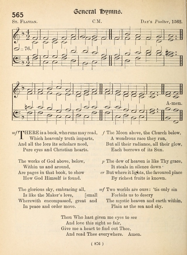 Church Hymns: with tunes (New ed.) page 876