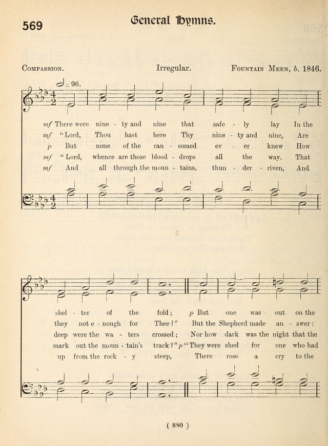 Church Hymns: with tunes (New ed.) page 880