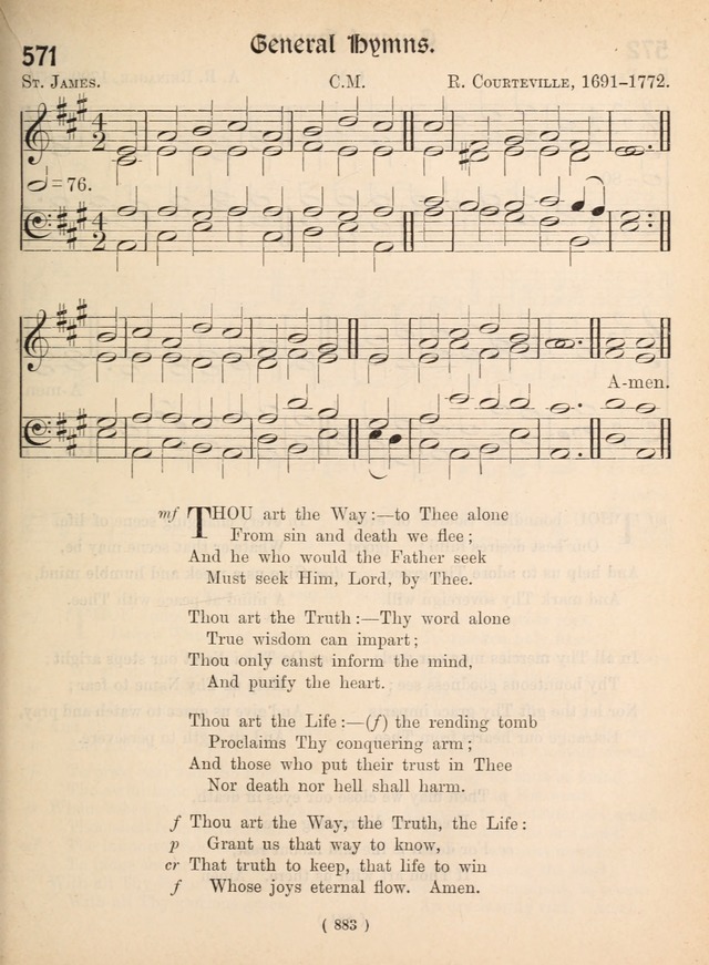 Church Hymns: with tunes (New ed.) page 883