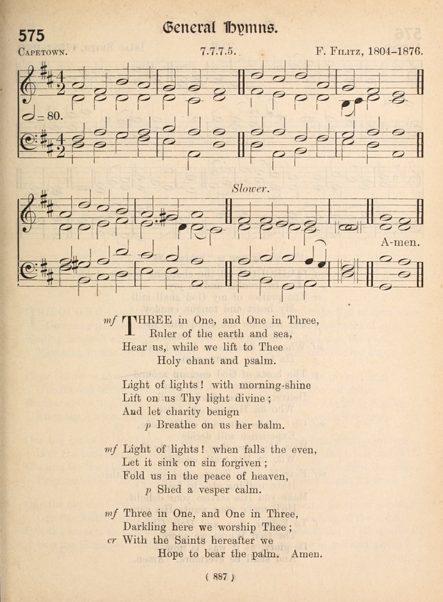 Church Hymns: with tunes (New ed.) page 887