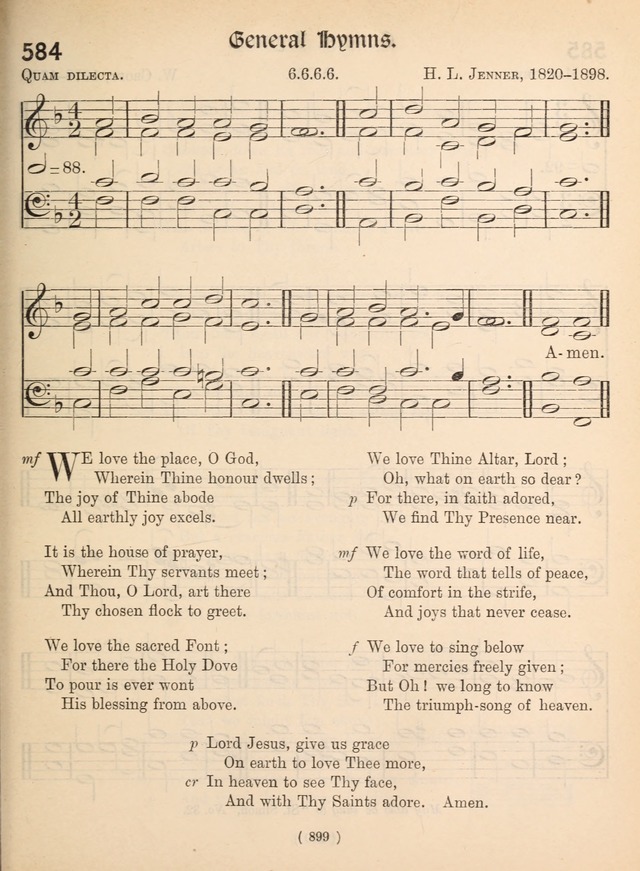 Church Hymns: with tunes (New ed.) page 899