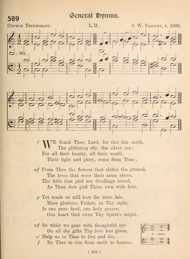 Church Hymns: with tunes (New ed.) page 905