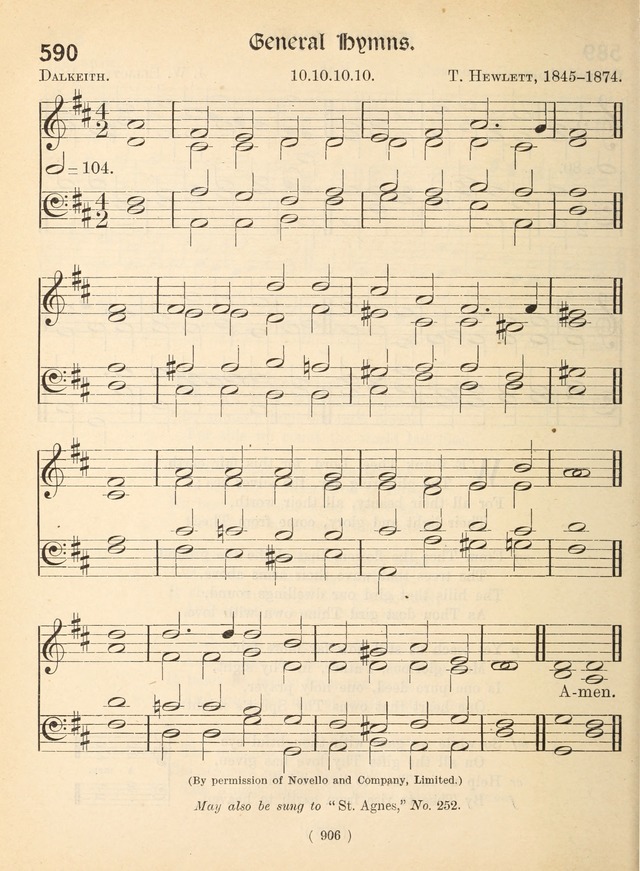 Church Hymns: with tunes (New ed.) page 906