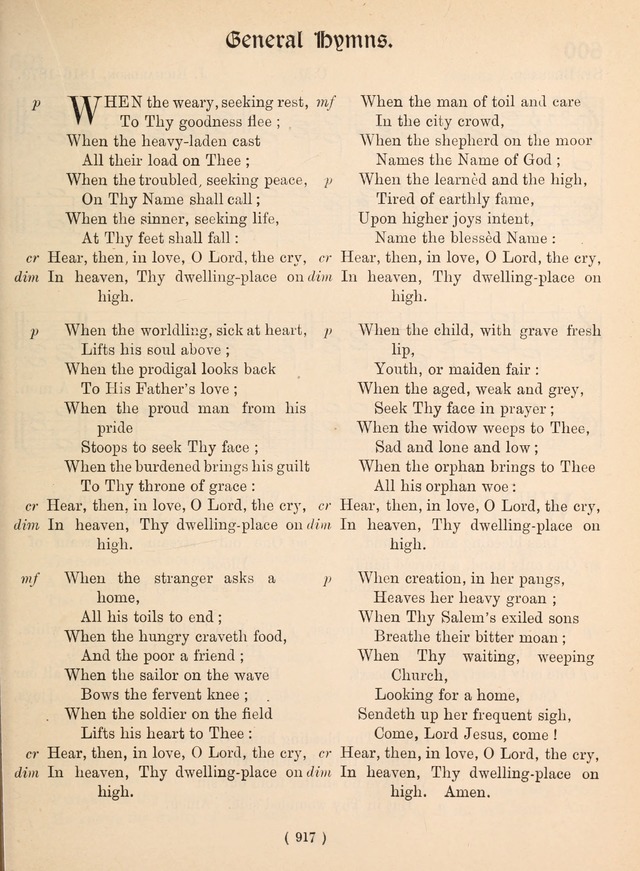 Church Hymns: with tunes (New ed.) page 917