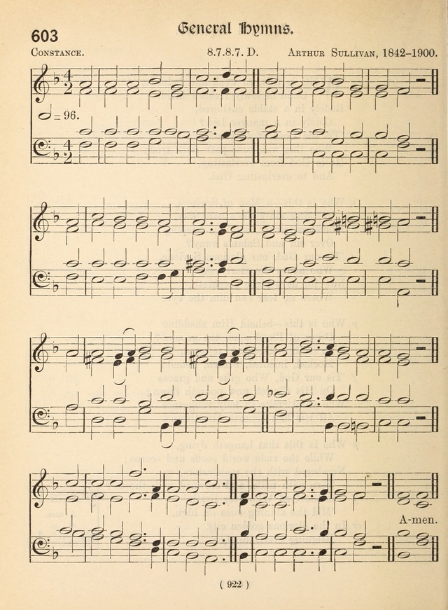 Church Hymns: with tunes (New ed.) page 922