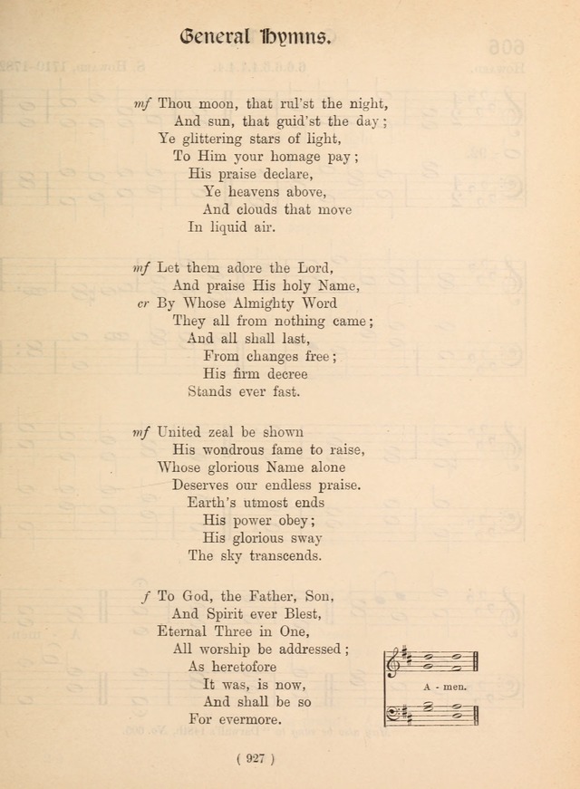 Church Hymns: with tunes (New ed.) page 927