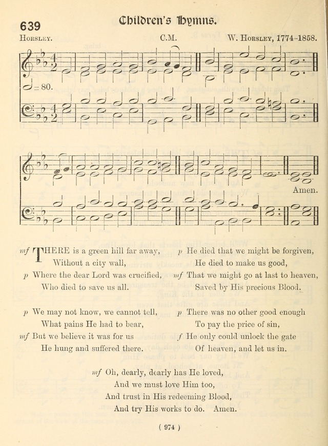 Church Hymns: with tunes (New ed.) page 974