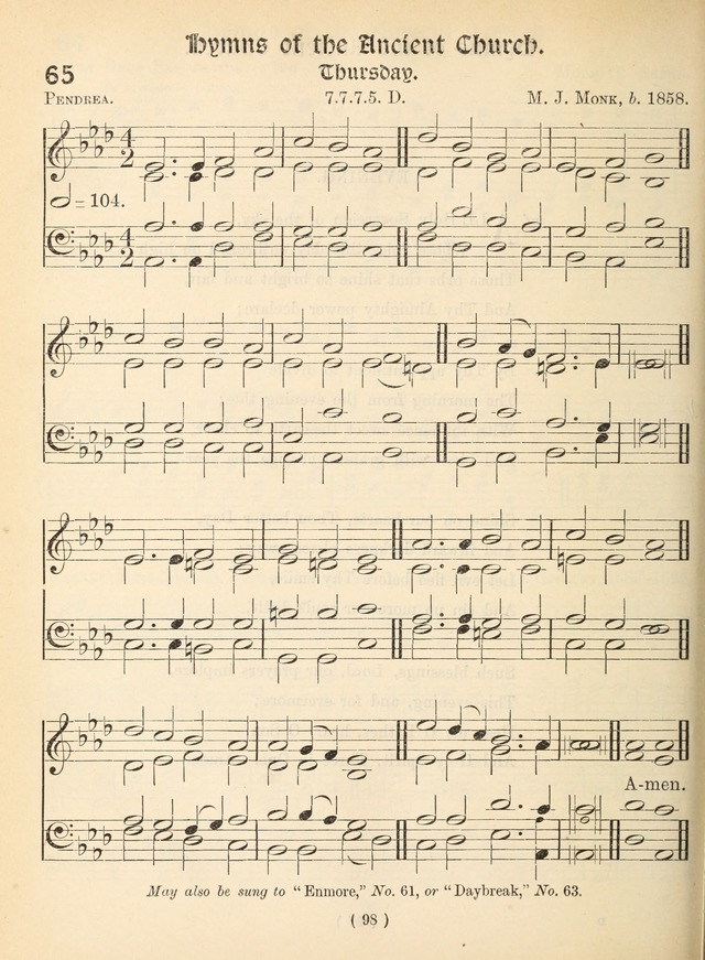 Church Hymns: with tunes (New ed.) page 98