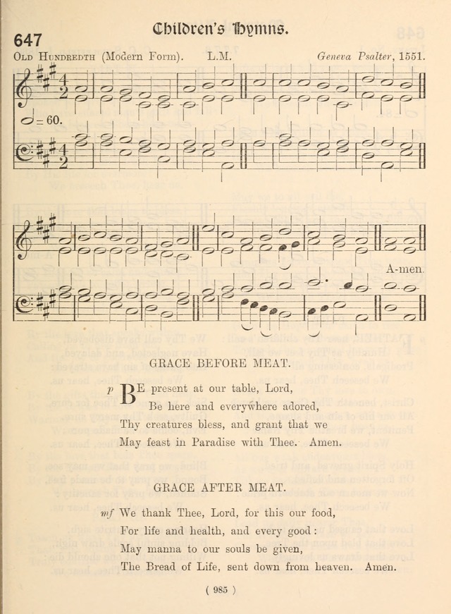 Church Hymns: with tunes (New ed.) page 985