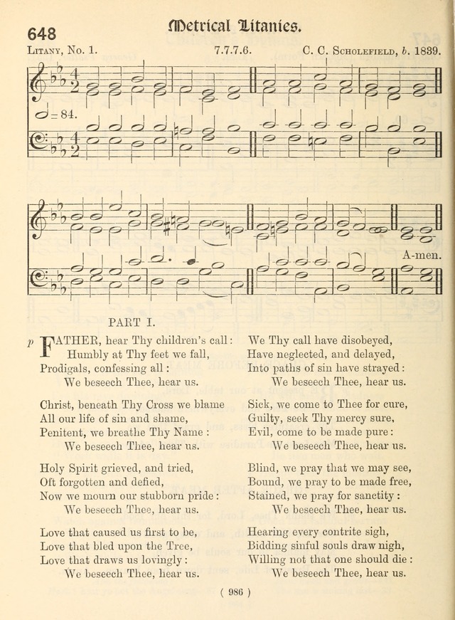 Church Hymns: with tunes (New ed.) page 986