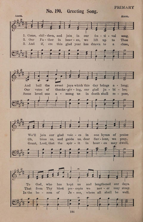 Christian Hymns: for the use of Young People