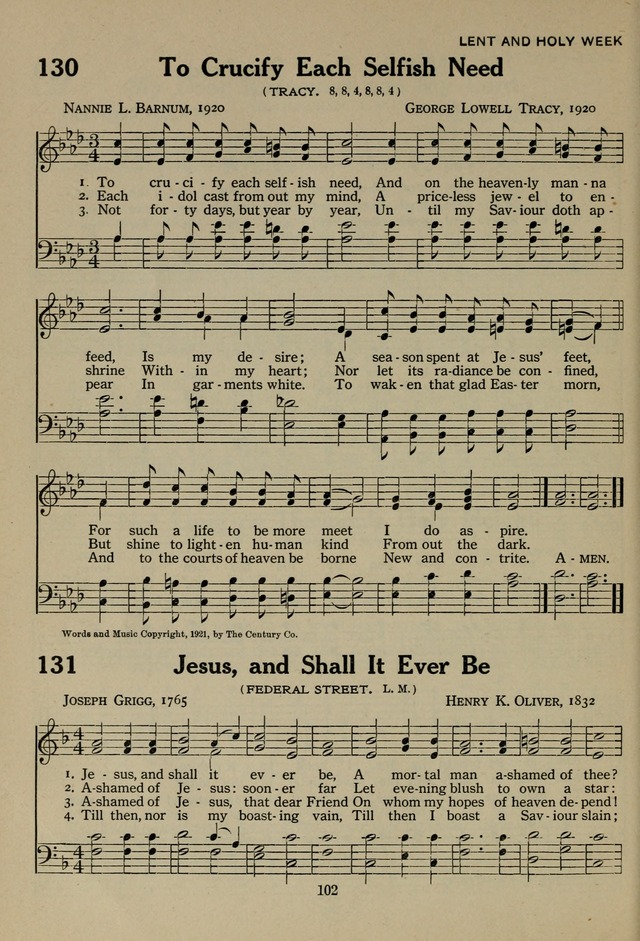 The Century Hymnal page 102