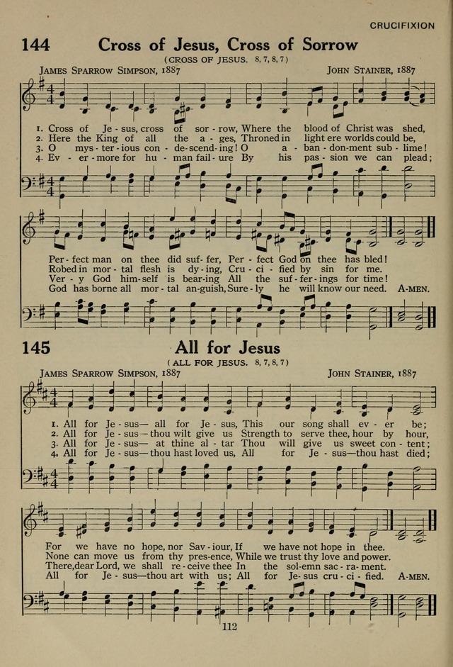 The Century Hymnal page 112