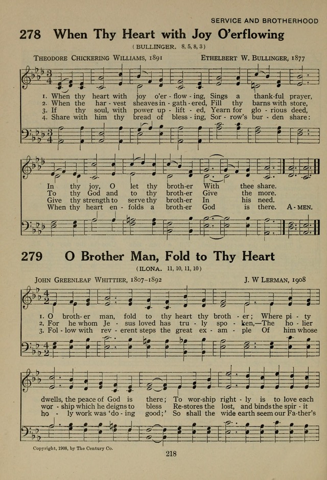 The Century Hymnal page 218