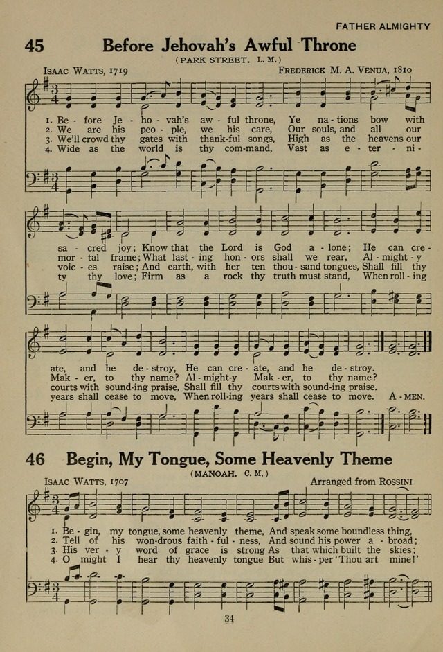 The Century Hymnal page 34