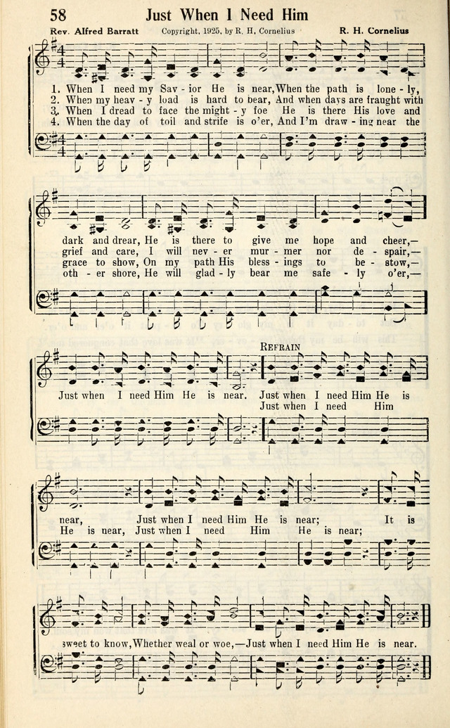 Calvary Hymns page 58