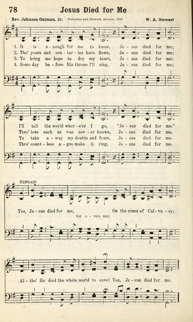 Calvary Hymns page 78