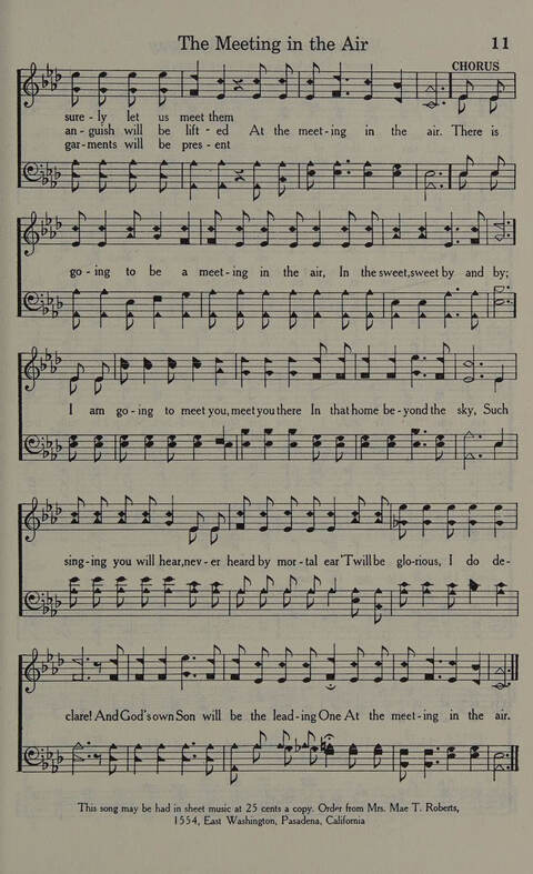 Church Hymnal page 11