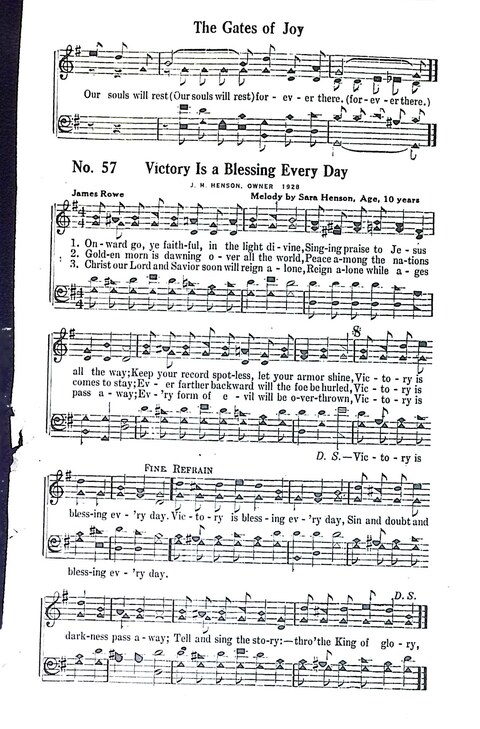 Crowning Hymns No. 8: for conventions, singing societies, etc. page 57