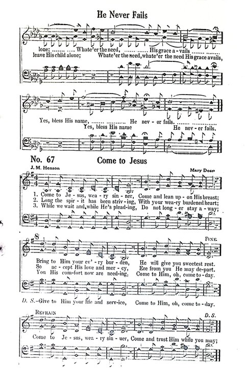 Crowning Hymns No. 8: for conventions, singing societies, etc. page 67