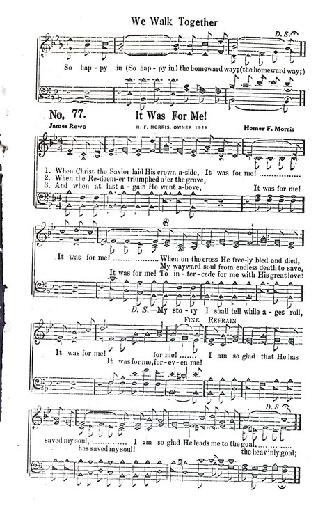 Crowning Hymns No. 8: for conventions, singing societies, etc. page 77