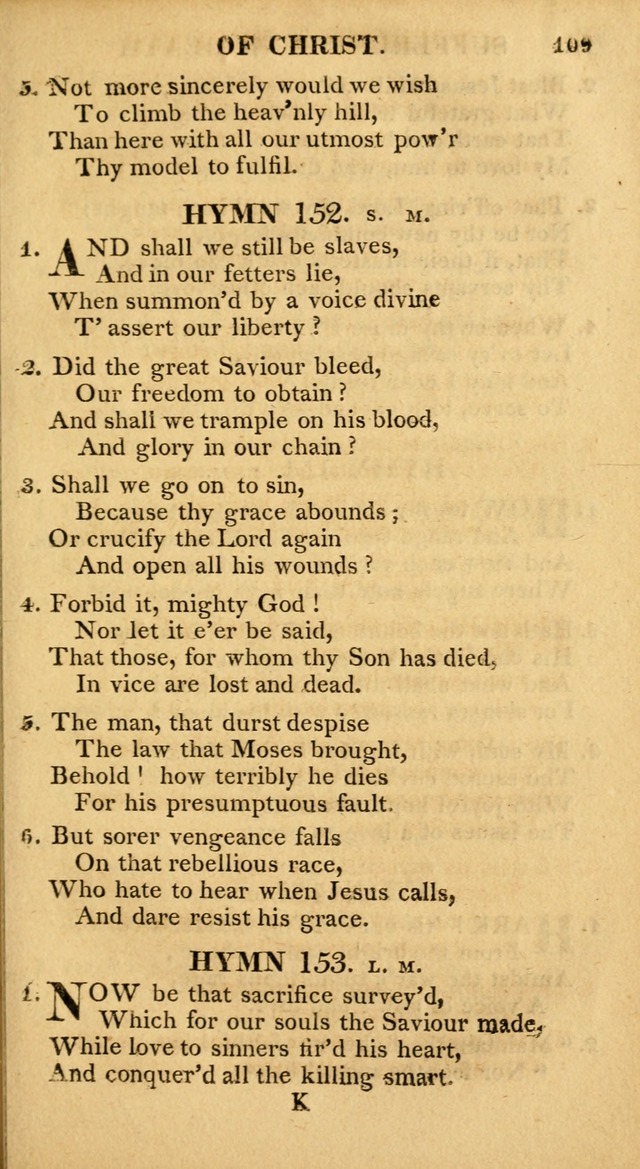 A Collection of Hymns and A Liturgy: for the use of Evangelical Lutheran Churches; to which are added prayers for families and individuals page 109