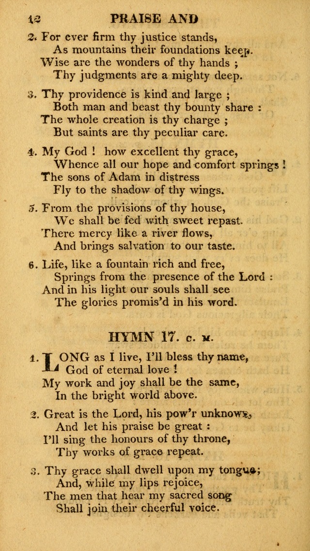 A Collection of Hymns and A Liturgy: for the use of Evangelical Lutheran Churches; to which are added prayers for families and individuals page 12