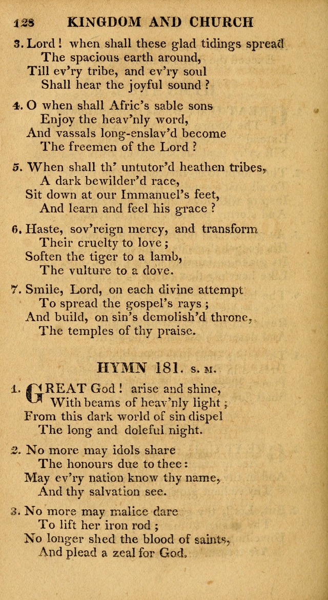 A Collection of Hymns and A Liturgy: for the use of Evangelical Lutheran Churches; to which are added prayers for families and individuals page 128