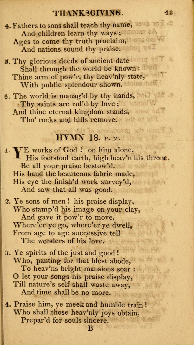 A Collection of Hymns and A Liturgy: for the use of Evangelical Lutheran Churches; to which are added prayers for families and individuals page 13