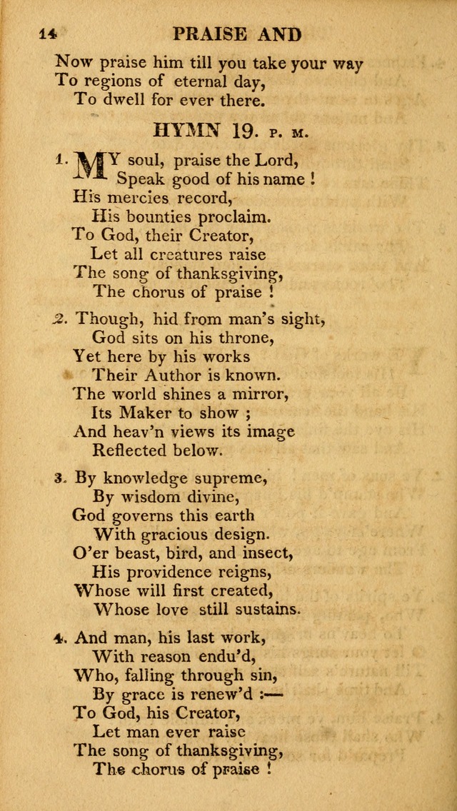 A Collection of Hymns and A Liturgy: for the use of Evangelical Lutheran Churches; to which are added prayers for families and individuals page 14