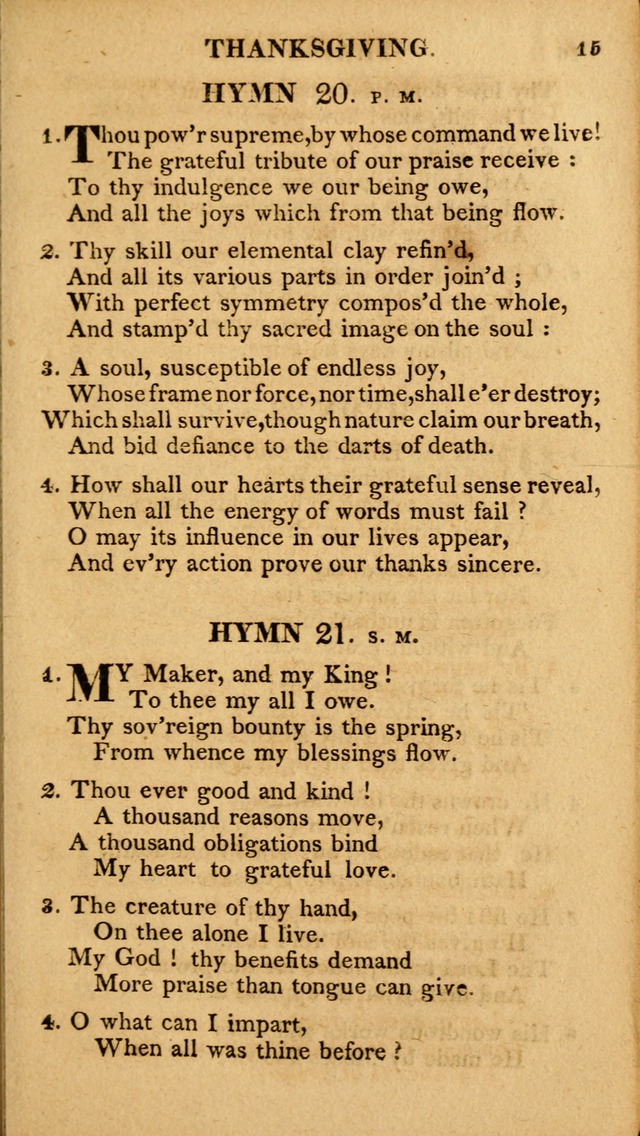 A Collection of Hymns and A Liturgy: for the use of Evangelical Lutheran Churches; to which are added prayers for families and individuals page 15