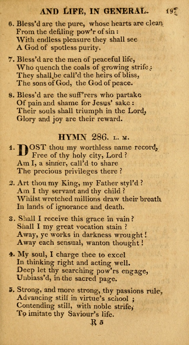 A Collection of Hymns and A Liturgy: for the use of Evangelical Lutheran Churches; to which are added prayers for families and individuals page 197