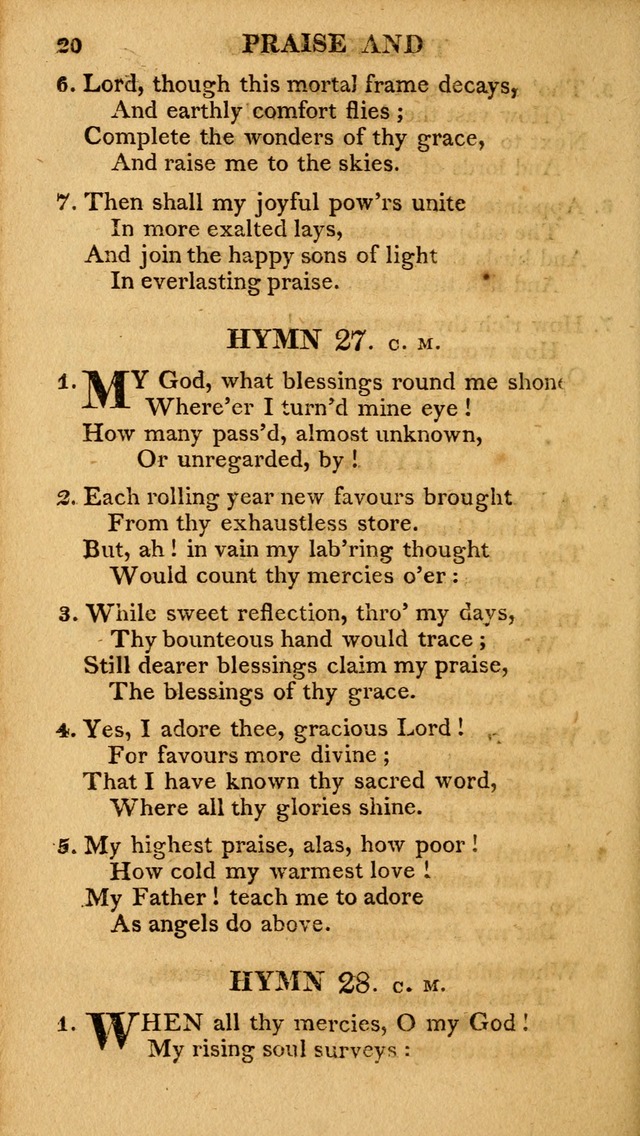 A Collection of Hymns and A Liturgy: for the use of Evangelical Lutheran Churches; to which are added prayers for families and individuals page 20