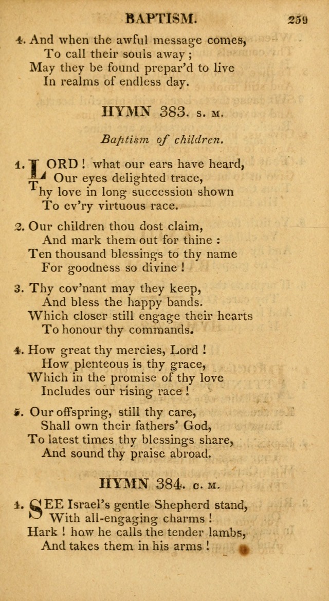 A Collection of Hymns and A Liturgy: for the use of Evangelical Lutheran Churches; to which are added prayers for families and individuals page 261