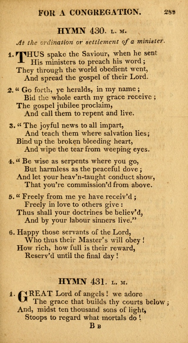 A Collection of Hymns and A Liturgy: for the use of Evangelical Lutheran Churches; to which are added prayers for families and individuals page 291