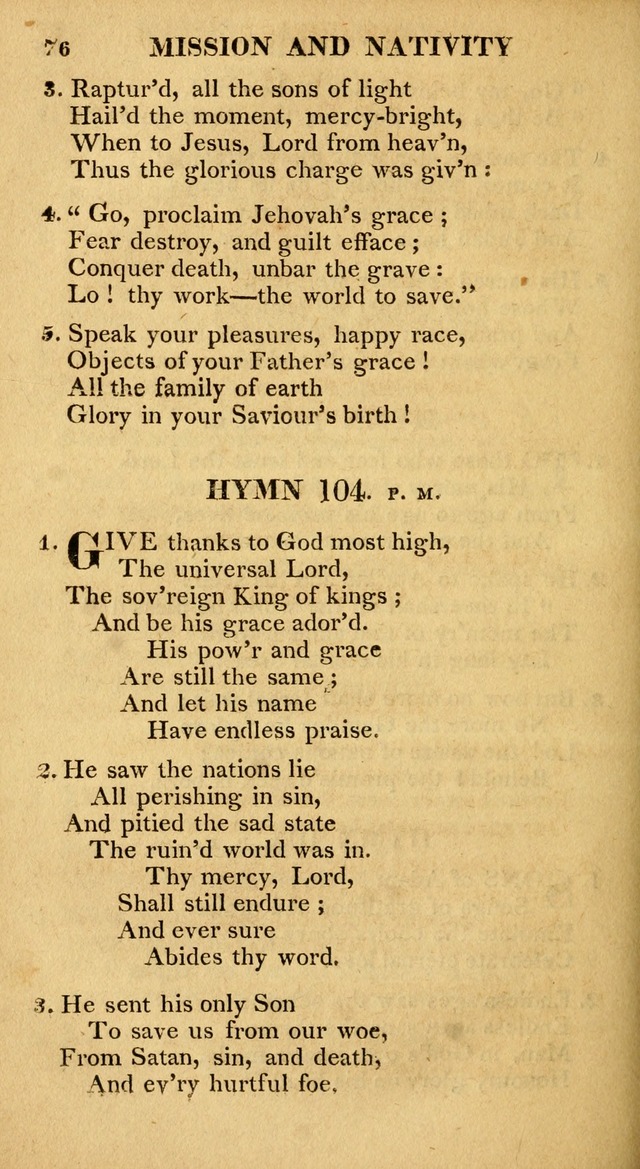 A Collection of Hymns and A Liturgy: for the use of Evangelical Lutheran Churches; to which are added prayers for families and individuals page 76