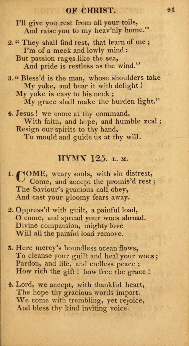 A Collection of Hymns and A Liturgy: for the use of Evangelical Lutheran Churches; to which are added prayers for families and individuals page 91