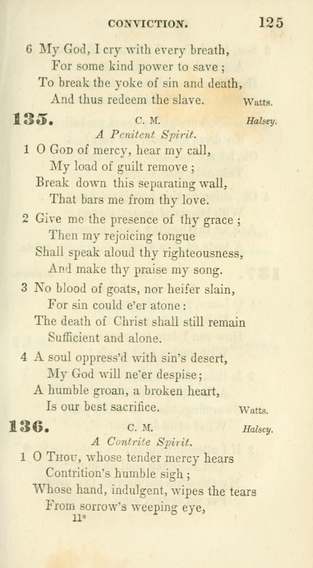 Conference Hymns : adapted to religious conferences, and meetings for prayer, to which is added a selection of the most favorite melodies in common use page 125