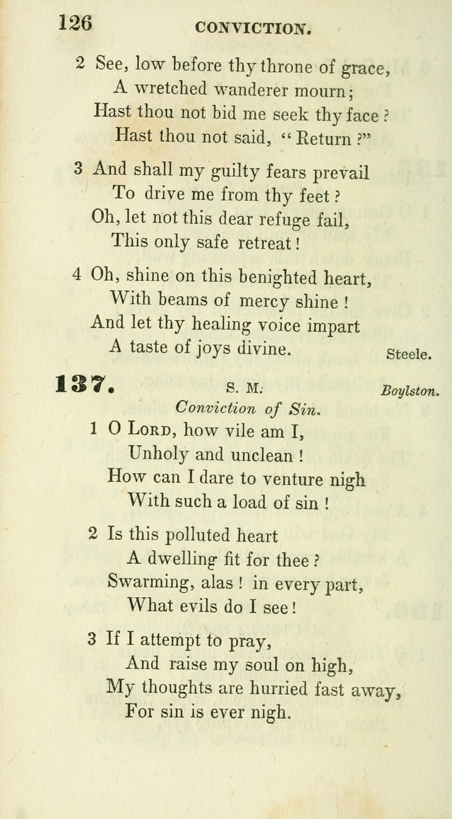 Conference Hymns : adapted to religious conferences, and meetings for prayer, to which is added a selection of the most favorite melodies in common use page 126